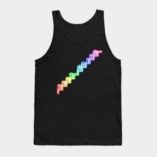 Keep Going Glowing Rainbow Stairway Tank Top